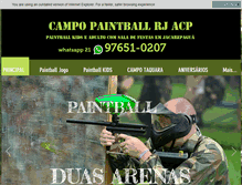 Tablet Screenshot of cariocapaintball.com.br